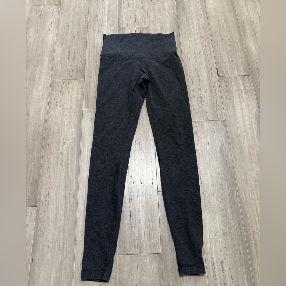 Lululemon Wunder Under Leggings Heathered Black Women’s 6